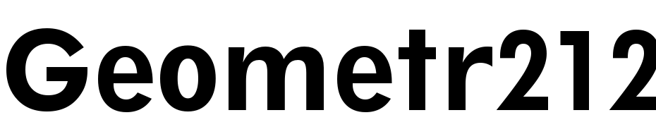 Geometr212 Bk BT Heavy Font Download Free