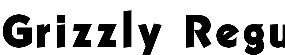 Grizzly Regular Font Download Free
