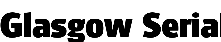 Glasgow Serial Heavy Regular Font Download Free