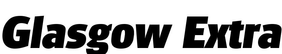 Glasgow Extra Bold Ita Font Download Free