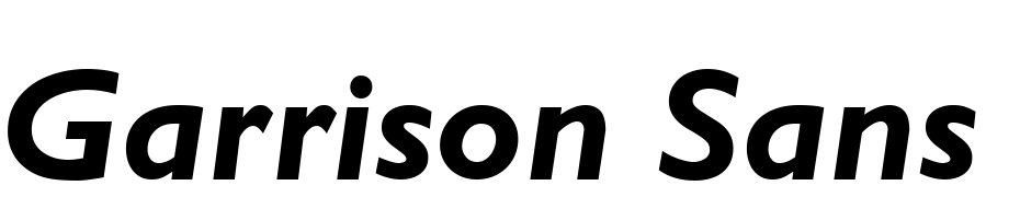 Garrison Sans BOLDITALIC Font Download Free
