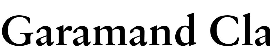 Garamand Classic Bold Font Download Free