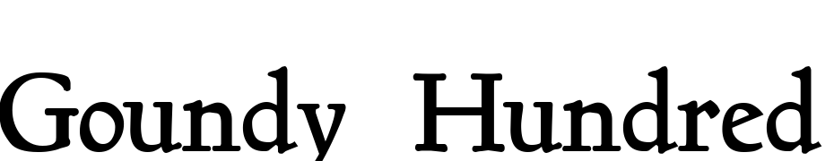 Goundy Hundred Bold Font Download Free