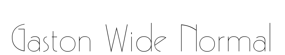 Gaston Wide Normal Font Download Free
