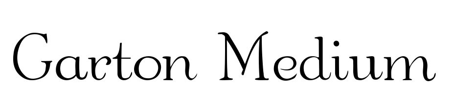 Garton Medium Font Download Free