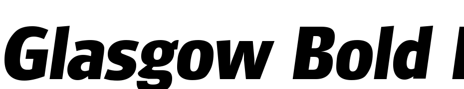 Glasgow Bold Ita Font Download Free