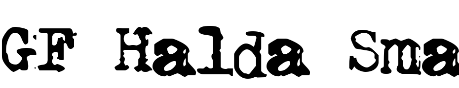 GF Halda Smashed Font Download Free