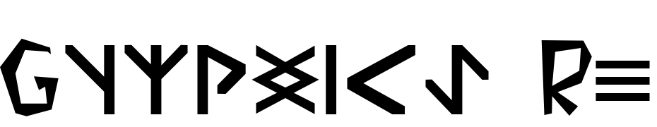 Glyphics Regular Font Download Free