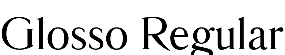 Glosso Regular Font Download Free