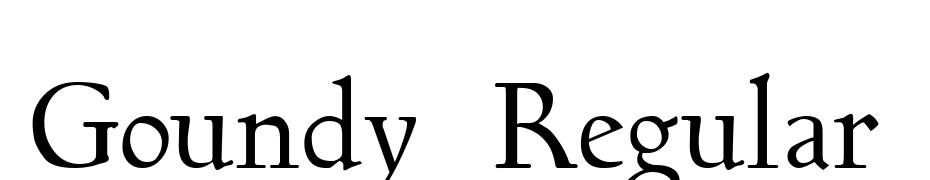 Goundy Regular Font Download Free