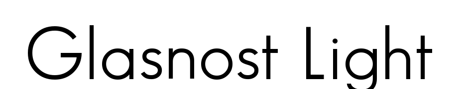 Glasnost Light Font Download Free