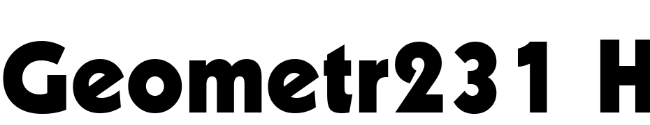 Geometr231 Hv BT Heavy Font Download Free