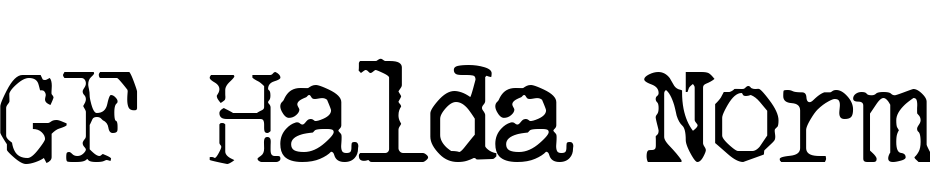 GF Halda Normal Font Download Free
