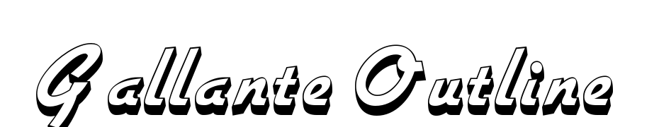 Gallante Outline Font Download Free