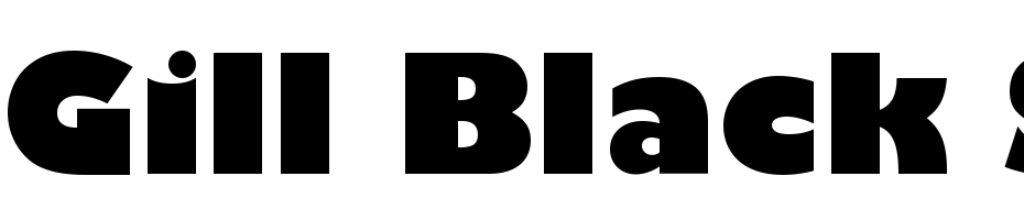 Gill Black SSi Black Font Download Free