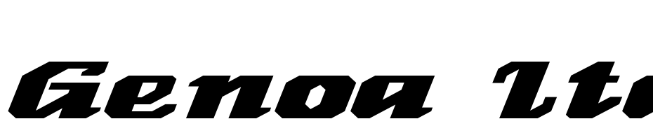 Genoa Italic Ex Bold Font Download Free