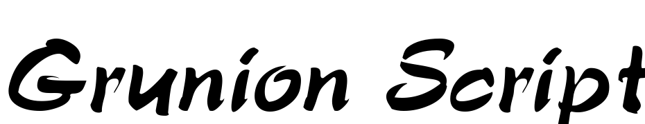 Grunion Script Italic Font Download Free