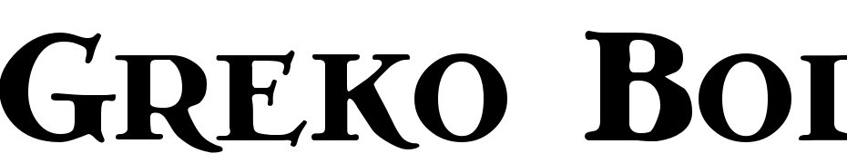 Greko Bold Font Download Free