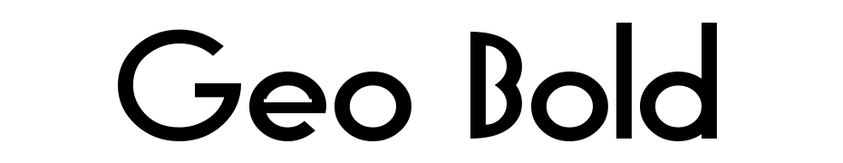 Geo Bold Font Download Free