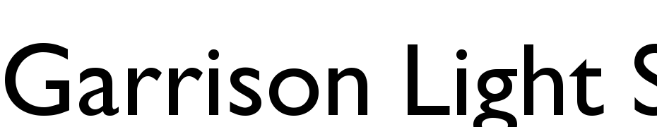 Garrison Light Sans BOLD Font Download Free