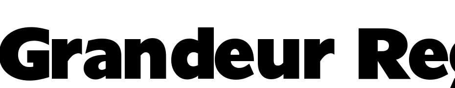 Grandeur Regular Scarica Caratteri Gratis