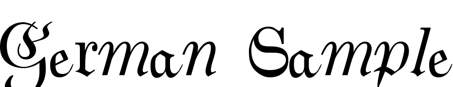 German Sampler Font Download Free