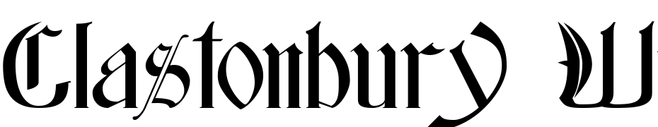 Glastonbury Wide Font Download Free