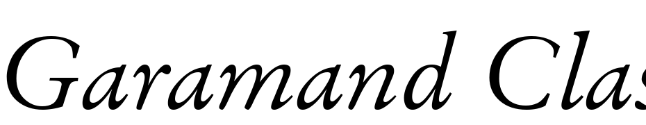 Garamand Classic Book Italic Font Download Free