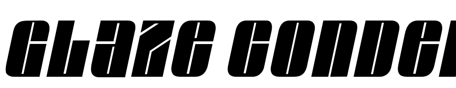 Glaze Condensed Italic Font Download Free