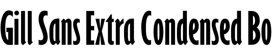 Gill Sans Extra Condensed Bold Schrift Herunterladen Kostenlos