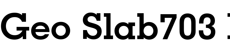 Geo Slab703 Md BT Bold Font Download Free