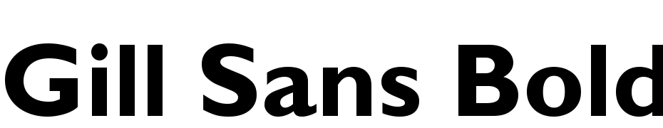 Gill Sans Bold Font Download Free
