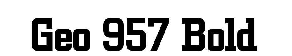 Geo 957 Bold Polices Telecharger