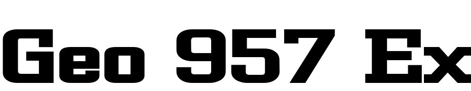 Geo 957 Extended Bold Font Download Free