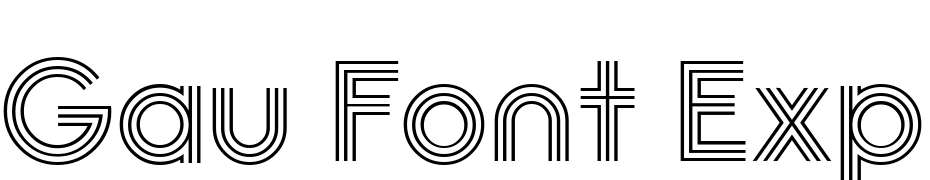 Gau Font Exposition R Font Download Free