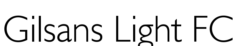 Gilsans Light FC Font Download Free