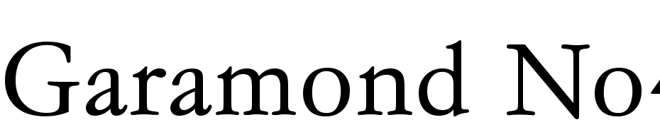 Garamond No4TEELig Font Download Free