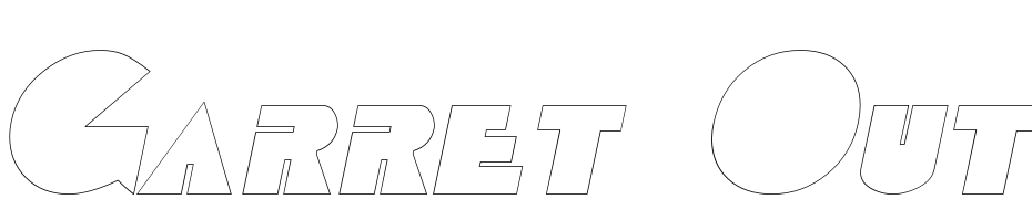 Garret Outline Italic Font Download Free