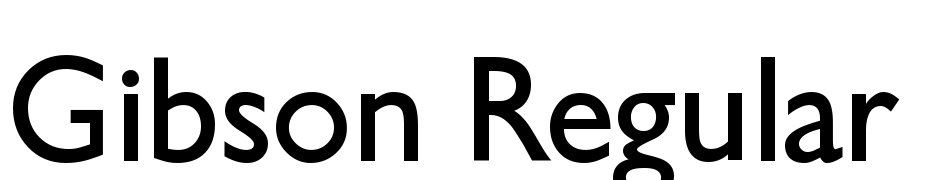 Gibson Regular Font Download Free