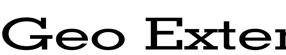 Geo Extended Normal Font Download Free