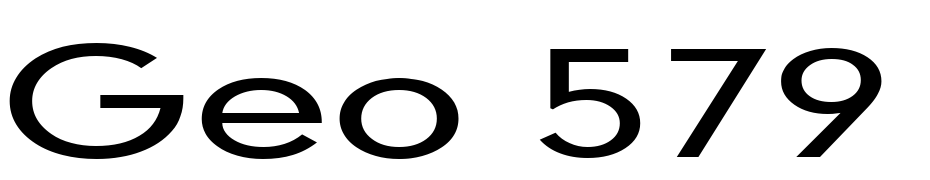Geo 579 Extended Normal Font Download Free