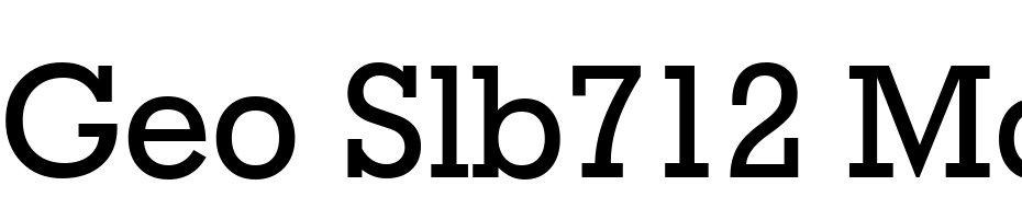 Geo Slb712 Md BT Medium Font Download Free