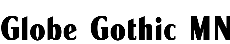 Globe Gothic MN Condensed Bold cкачати шрифт безкоштовно