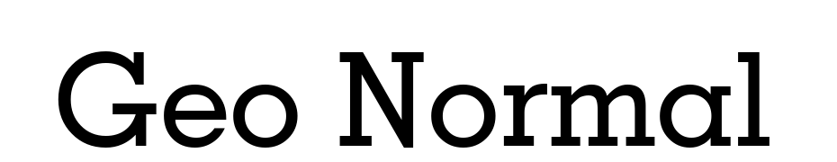Geo Normal Font Download Free