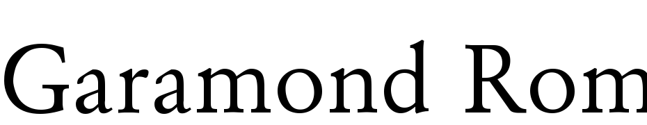 Garamond Roman Font Download Free