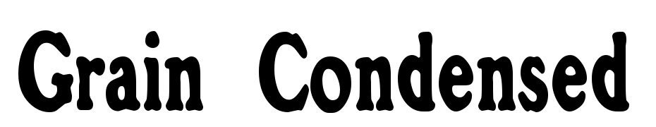 Grain Condensed Font Download Free