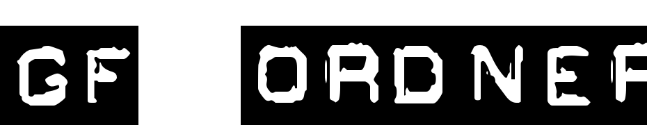 GF Ordner Normal Font Download Free