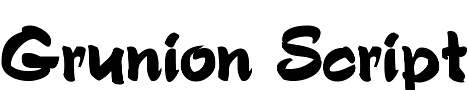 Grunion Script Bold Font Download Free