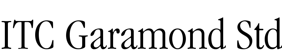 ITC Garamond Std Light Narrow Font Download Free