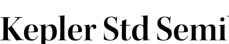 Kepler Std Semibold Display Font Download Free